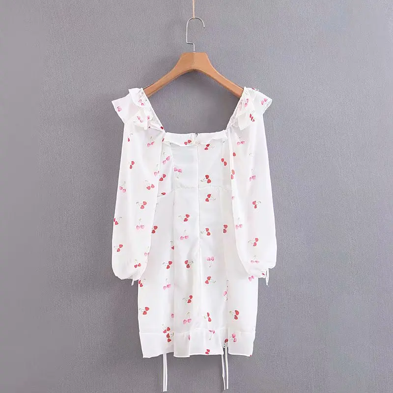 Летнее платье Boho Цветочное платье с принтом женское сексуальное кружевное желтое платье с бантом Женская Повседневная Корейская одежда вечернее платье vestidos