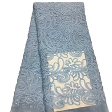 Нигерийская вышивка пайетками французский Тюль кружевная ткань для женского платья африканская кружевная ткань высокое качество кружева