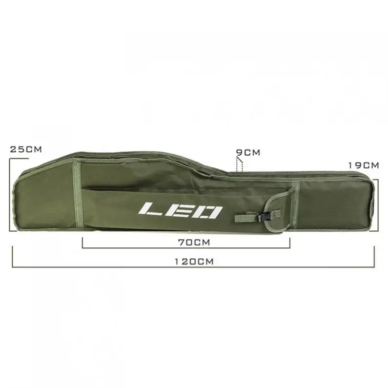 1.2m Multi-purpose Foldable Fishing Rod Bag Oxford Cloth Fishing Tackle Storage Bag