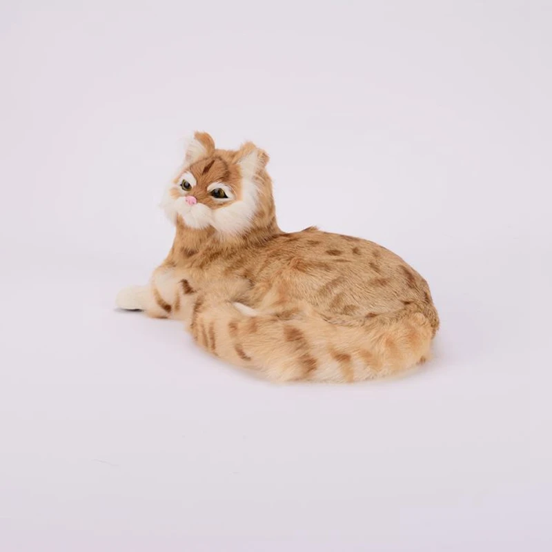 Моделирование кошка украшения для дома животное кошка модель украшения плюшевые игрушки куклы ремесла подарок на день рождения 25x20x11 см DY80053