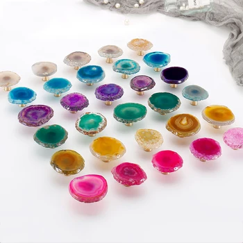 

Nordic Natural Agate Drawer Door Handle Furniture Cabinet Cupboard Knob and Pull,kitchen Wardrobe Closet Pens Irregular Shape