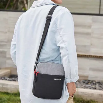 

Men Diagonal Mini Shoulder Multi-Function Mobile Phone Bag Outdoor Sports Bag High quality Fashion Casual Crossbody bags 8.12