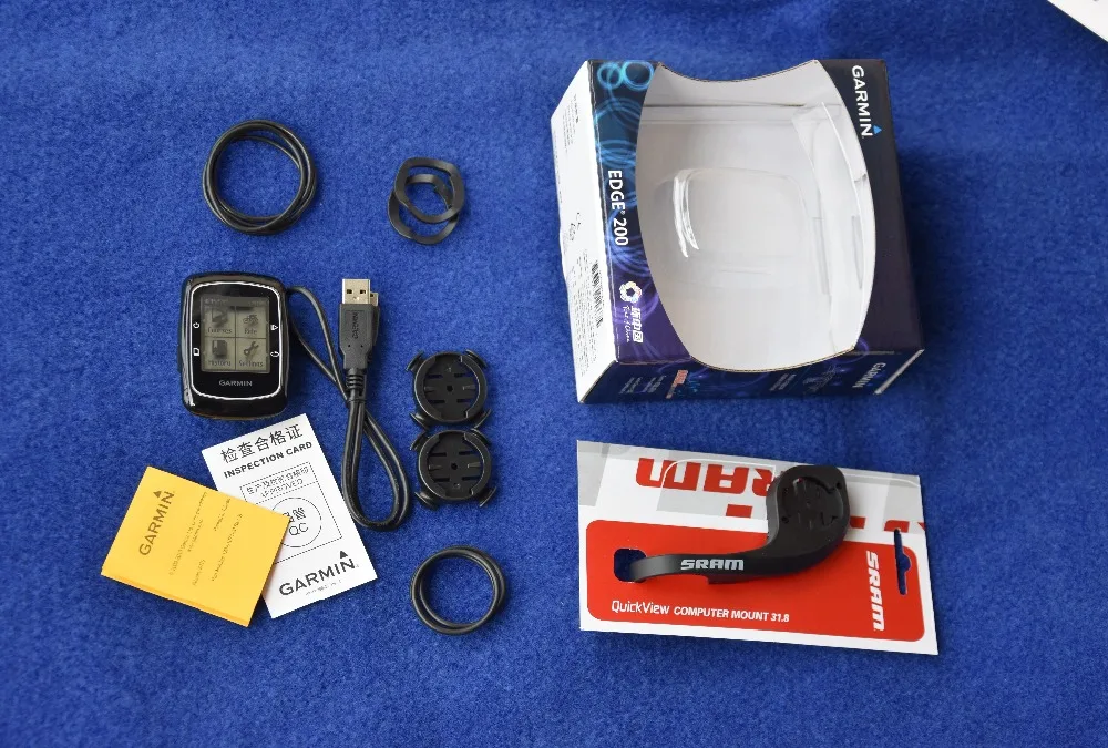 Ordenador para bicicleta Garmin Edge 200 gps ciclismo bicicleta ordenador habilitado del sostenedor del montaje de/carretera MTB