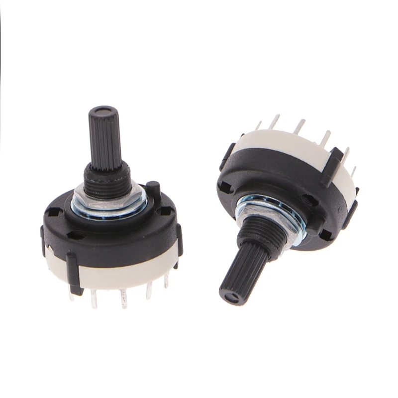 5 шт. 4P3T 4 полюса 3 позиции 6 мм вал Диаметр полосы Селекторный ...