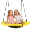 Babyjoy Outdoor 40" Nest Tree Swing Round Swing for Backyard Yellow/Navy  NP10047 1