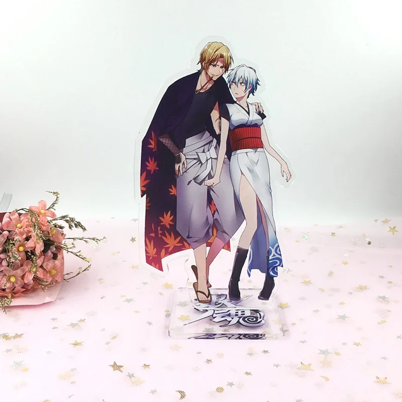 Аниме Gintama брелок Sakata Gintoki Shimura Shinpachi Kagura Sadaharu Милый Забавный мультяшный акриловый брелок подвеска ювелирный подарок