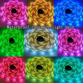 

5m LED colorful light with DC5V tape 5050smd waterproof cabinet bedroom kitchen lighting waterproof light with color