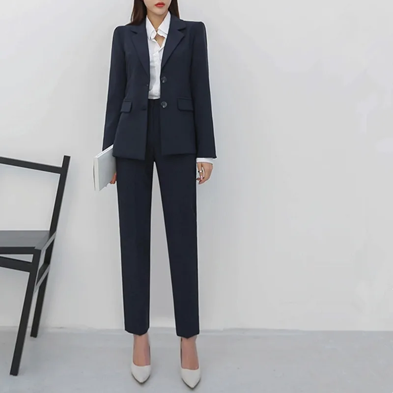 

Professional women's business wear uniforms women's suits women's pants suits custom made women's casual suits two-piece suits