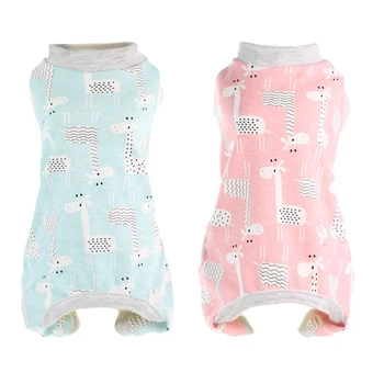 

Cute Little Dogs Pajamas For Pet Dogs Cat Clothes Puppy Jumpsuit For Dog Coat For Chihuahua Pomeranian Dogs Print Clothes Shirt