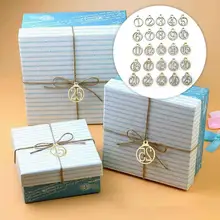 25 pièces 1-25 en bois noël compte à rebours étiquettes décoration noël avent calendrier cadeau étiquettes numéro cadeau étiquettes(China)