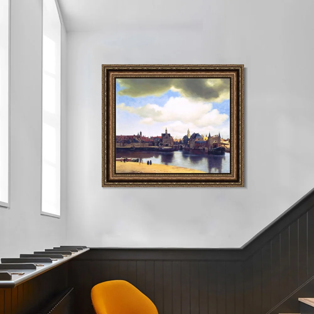 Вид на Делфт от Johannes Vermeer настенный Арт плакат и печать холст живопись Декор