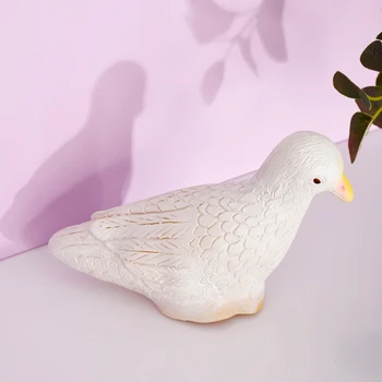 

Fake Magic White Stage Rubber Fittings Simulation Pigeon Pigeon Magic Props Novel And Unique Toys About 17cm