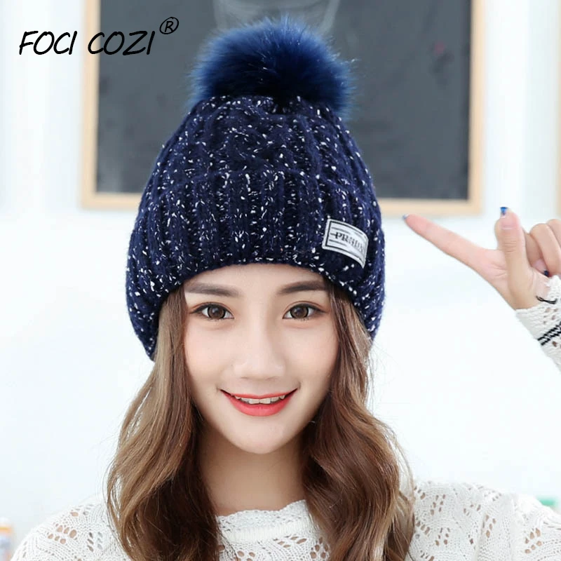 Womens navy winter hat Clearance