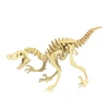 High quality dinosaur  3D puzzle  solid wooden children's educational toy DIY wooden inserting and assembling model ► Photo 3/5
