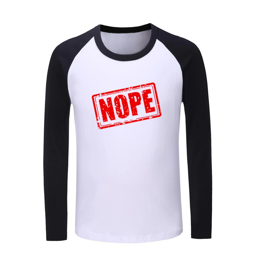 Детские футболки с принтом «Nope Phonetic symbol» и принтом «Nope» Детские футболки с графическим принтом топы с длинными рукавами для мальчиков и девочек - Цвет: JeKCB1224C