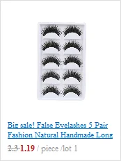 3D Mink Lashes Natural Magnetic Fast Drying Lasting Liquid Eyeliner Magnetic False Eyelash Natural Hair Clip D300729