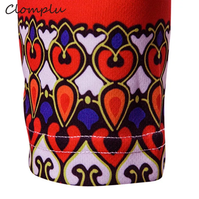 Clomplu Dashiki модные футболки с 3D принтом африканская одежда мужская футболка Дашики футболка с круглым вырезом и длинными рукавами африканская мужская одежда