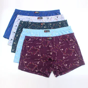 

6pcs/lot Men's Underwear Cotton Boxers Man Breathable Panties Comfortable Shorts Brand Printed Men's Underpants