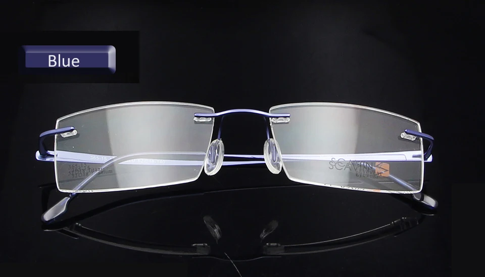 Sorbern Brand Men's Rimless Eyeglasses Pure Titanium Glasses Frame for Men Ultralight Memory Prescription Glasses oculos de grau