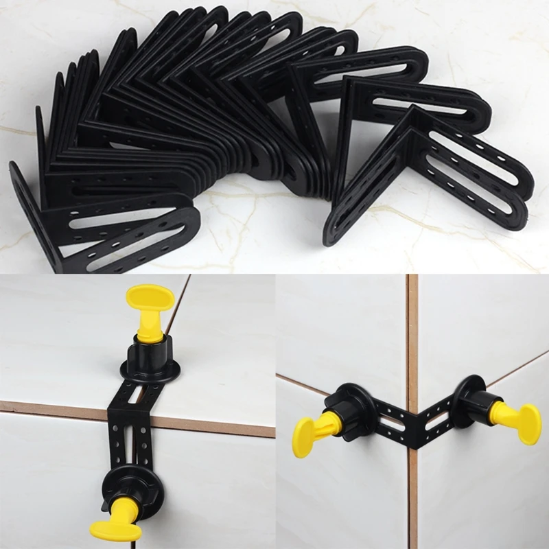 Tile-Spacers Cross-Leveling-Angle-System Reusable Improvement 25pcs