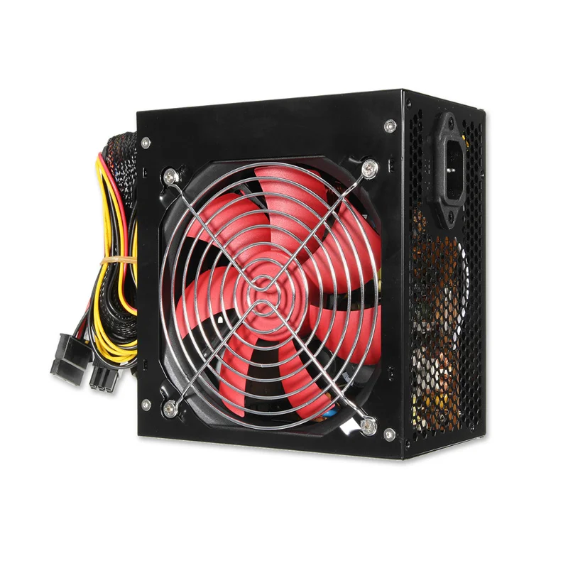 Тихий настольный блок питания BTC Miner 500 Вт с SATA 20PIN+ 4PIN, блок питания ATX, переключение мощности для майнинга