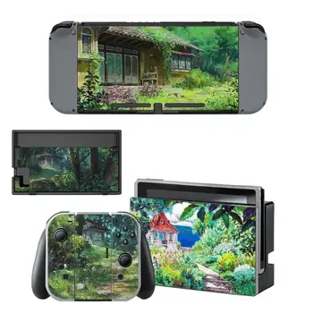 

Tonari no Totoro Anime Protective Skin Sticker For Nintendo Switch NS Console + Joy-con Controller Decal Cover Stickers