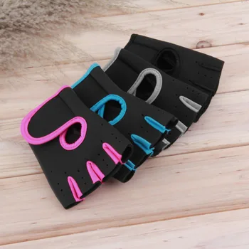 

Men Women 1pair Sports Gloves Fitness Exercise Train-ing Gym Gloves Half Finger Weightlifting Gloves Multifunction