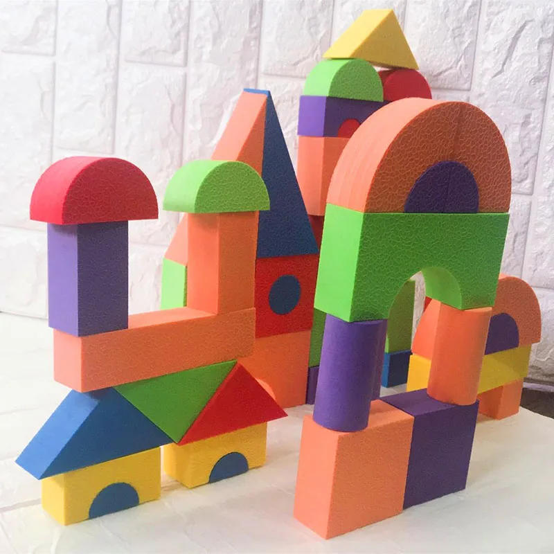 

Children's building blocks Infant puzzle creative toys eva big particles early education toys for playground