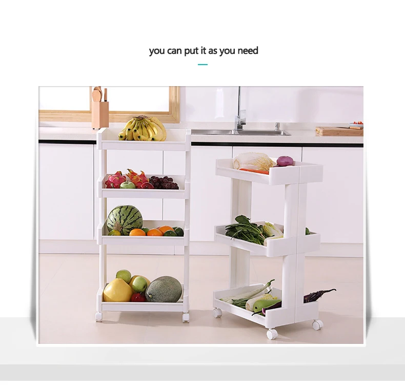 Кухонная полка для хранения, стеллаж, многослойный фруктовый органайзер для овощей, полка, держатель, узкий Органайзер, стойка для ванной комнаты, аксессуар, колесо