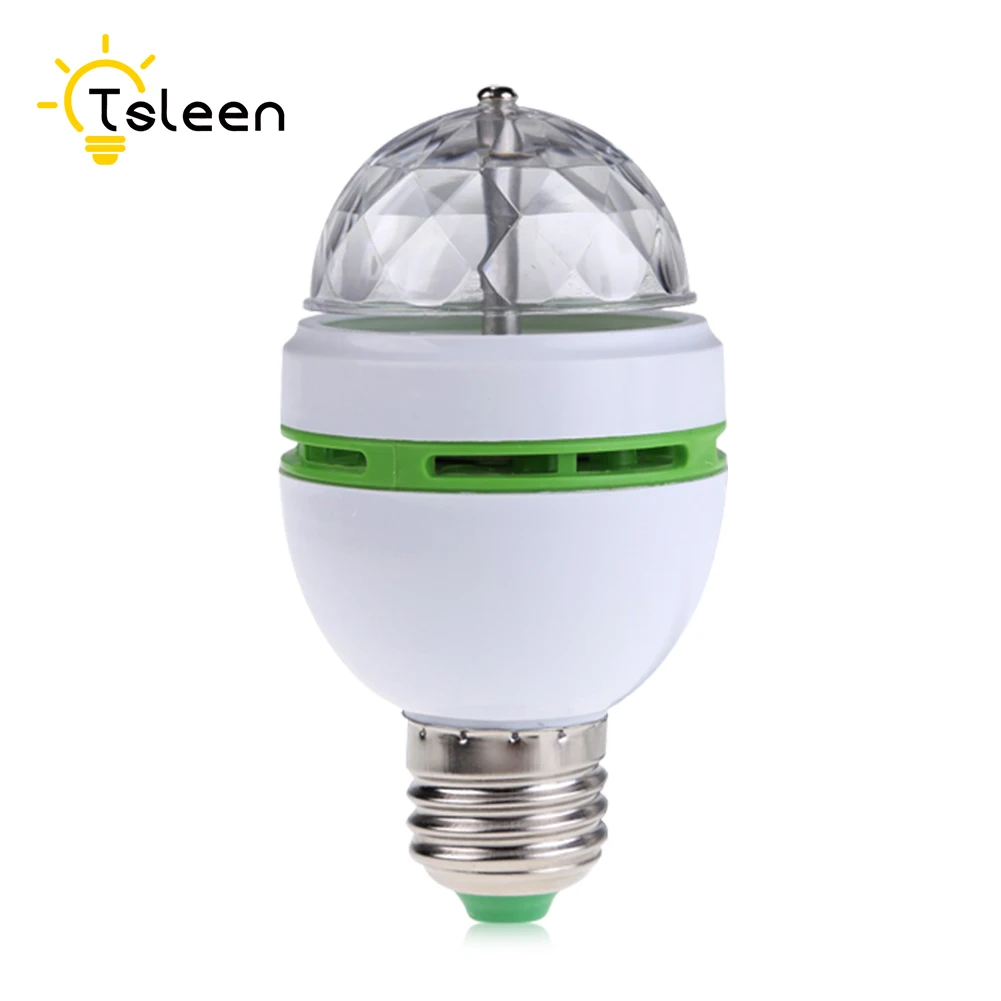 E27 Light E27 AC 110V 220V 240V светодиодный сценический свет/лампа RGB Вечерние огни 3W красочные лампы DJ световое шоу авто вращающиеся лампы романтический лампада - Цвет: E27 Light