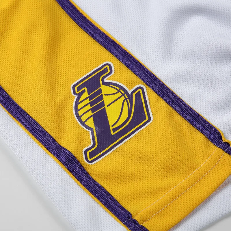 Lakers майка с вышивкой компания школьная игра баскетбол одежда настраиваемый напечатанный номер DIY Баскетбольная одежда костюм