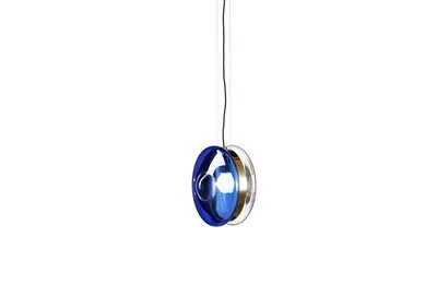 Modern Creative Ball Colored Glass Chandelier Northern Europe Bar Dining Room Children's Bedroom Round Chandelier - Цвет корпуса: gold and blue