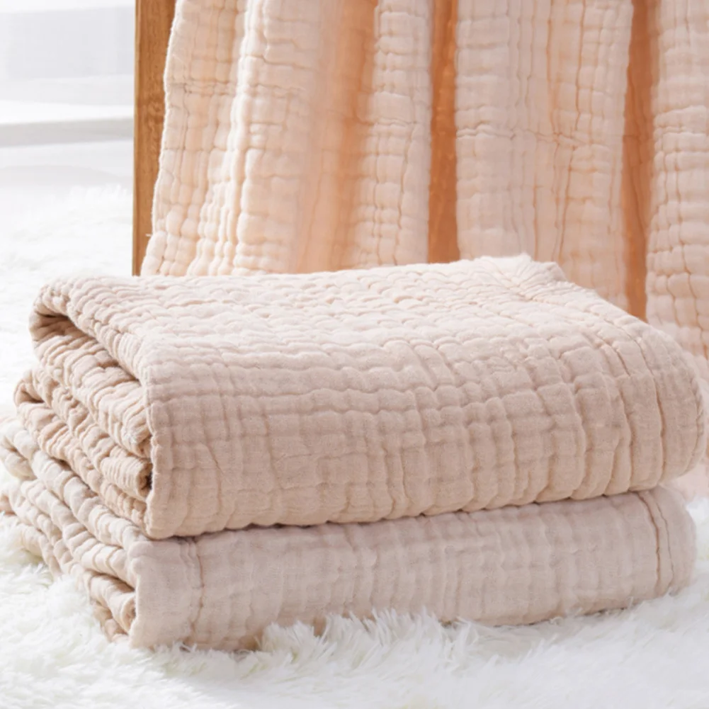 

Newborn Quick Dry Comfortable Infant Blanket Baby Wash Cloth 6 Layers Soild Bath Towel Cotton Blend Soft Water Absorbent Gauze