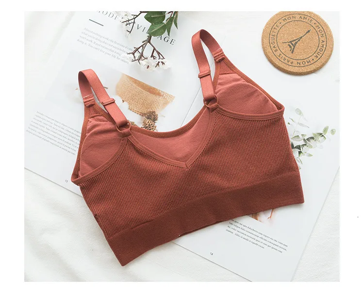 Roseheart, женский модный красный бюстгальтер без косточек, беспроводной, для девушек, с подкладкой, бюстгальтеры для женщин, глубокий v-образный вырез, для студентов, бюстгальтеры, нижнее белье, чашечки A, B, C размера плюс, для женщин