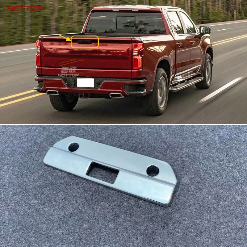 Abs Хром Задняя Крышка багажника ручка подходит для Chevrolet Silverado Hd 1500 с отверстием для камеры