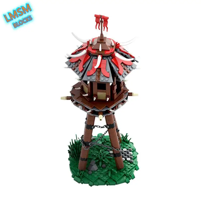 Конструктор MOC World of Warcrafting Fantasy OrcING Tower игра сделай сам мини-конструктор