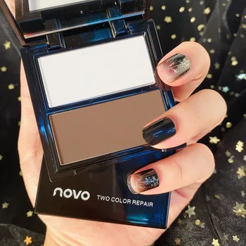

NOVO Three-dimensional Plastic Face Two-color Repairing Tray Has Fine Powder, Waterproof, Sweat-proof and Does Not Fade