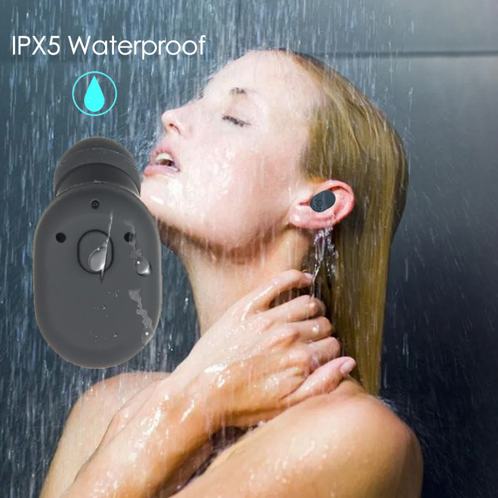 Bluetooth беспроводные наушники мини спортивные водонепроницаемые bluetooth-наушники и мини-динамик 2 в 1 с микрофоном зарядки Сенсорный наушник