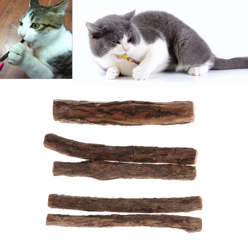 

Cat Cleaning Teeth Pure Natural Catnip Molar Toothpaste Stick Toys Cat Snacks Sticks