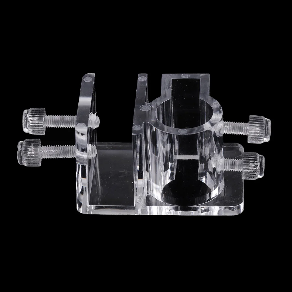 Aquarium Fish Tank Acrylic Pipe Tube Hose Fixing Clip Clamp Stand Holder