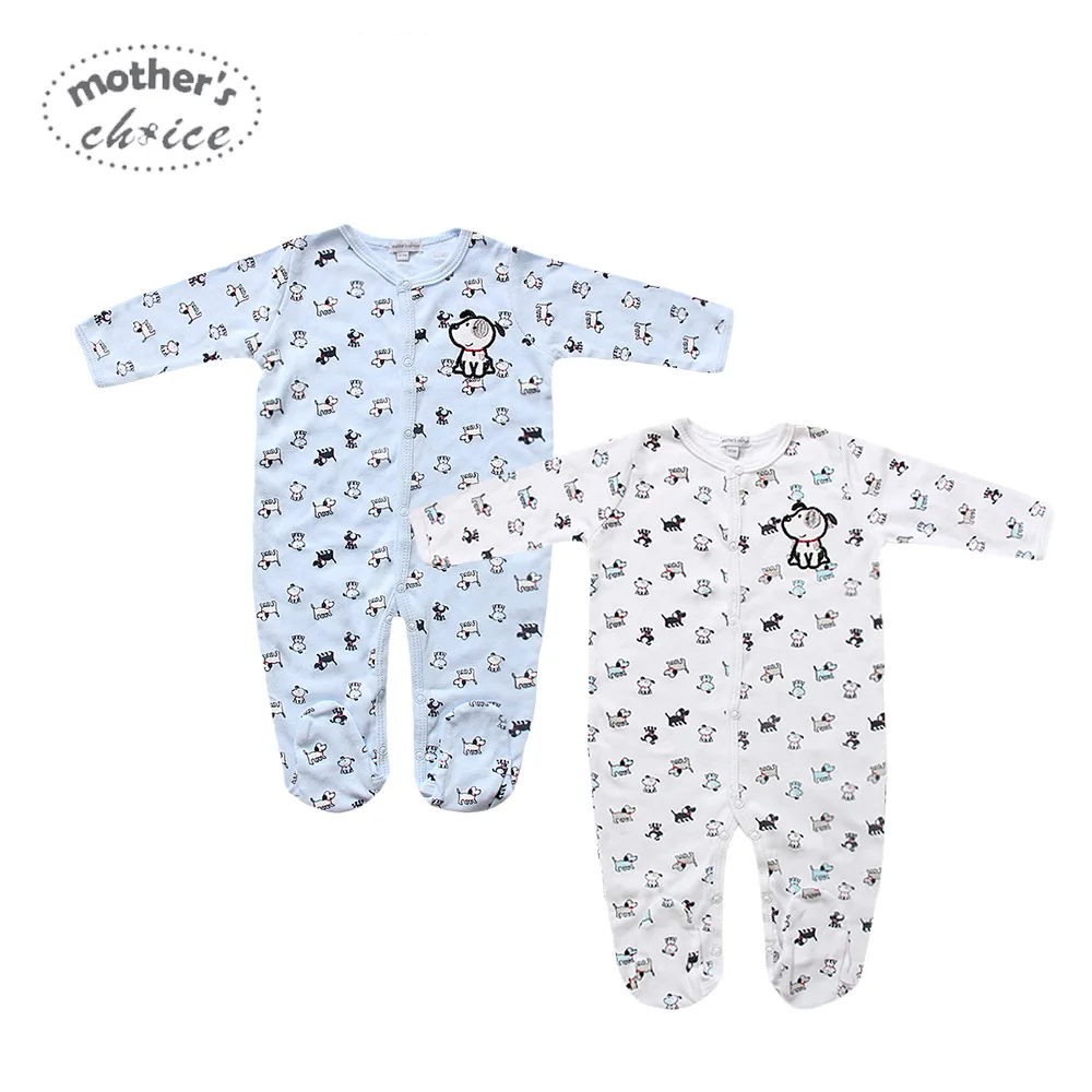 

Cross Border for Newborn Infant Cartoon Full Printed on Foot Crawling Clothes 0-9M Pure Cotton One-piece Romper Customizable Fab
