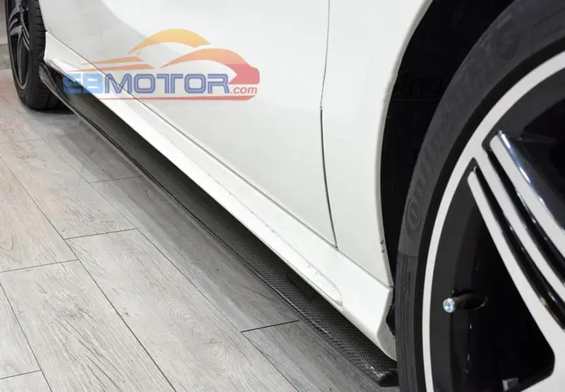 RV style Real Carbon Fiber Side Skirts 1pair For Benz W176 A250 A200 Amg Pakage A45 2014UP M072
