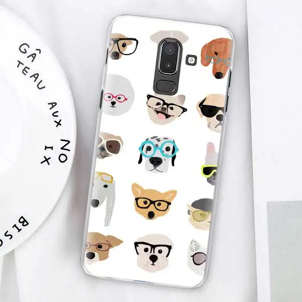 15 Dachshund Doxie Цветок Собака Щенок Чехлы для samsung Galaxy J4 Plus J6 Plus J8 J3 J5 J7 J5 Prime жесткий чехол - Цвет: 15