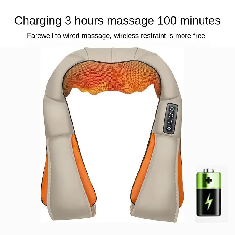 U образный Электрический Массажер шиацу шаль ролик тепловой массаж домашний