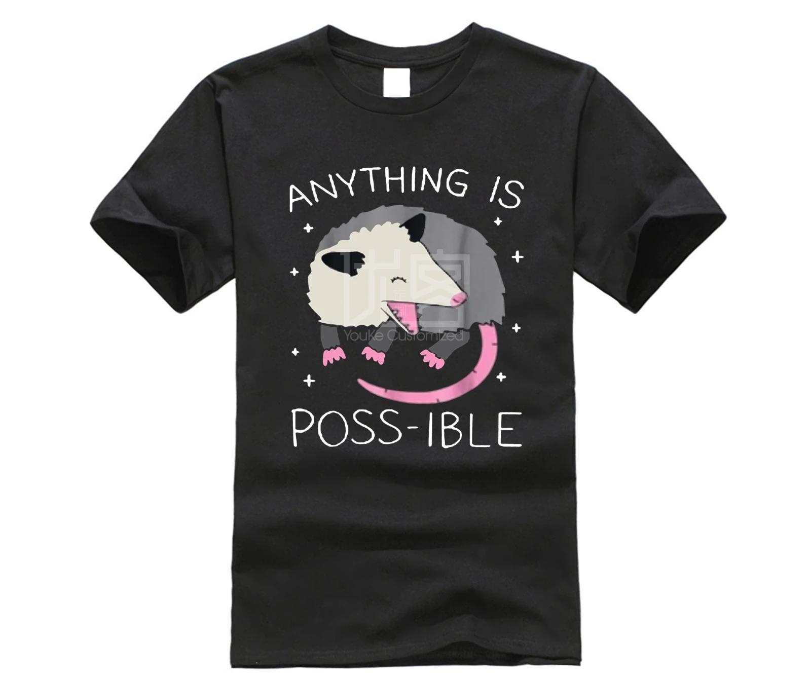 

brand men shirt Anything Is Poss Ible Opossum T Shirt