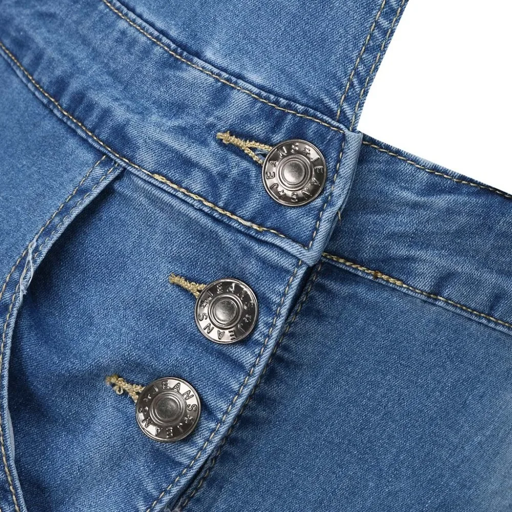 Mens Ripped Jeans Wash Distress Hot Jumpsuit Streetwear Pocket Suspender Pants Trousers Jeans Men Jumpsuit Male Fashions 3