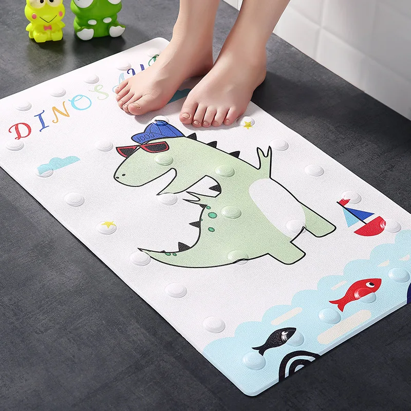 1pc dinosaur 1 шт. Kawaii животное узор Противоскользящий коврик для ванной милый мультфильм Динозавр кошка лягушка картина ванная комната коврик для ног домашний декор - Цвет: 1pc dinosaur