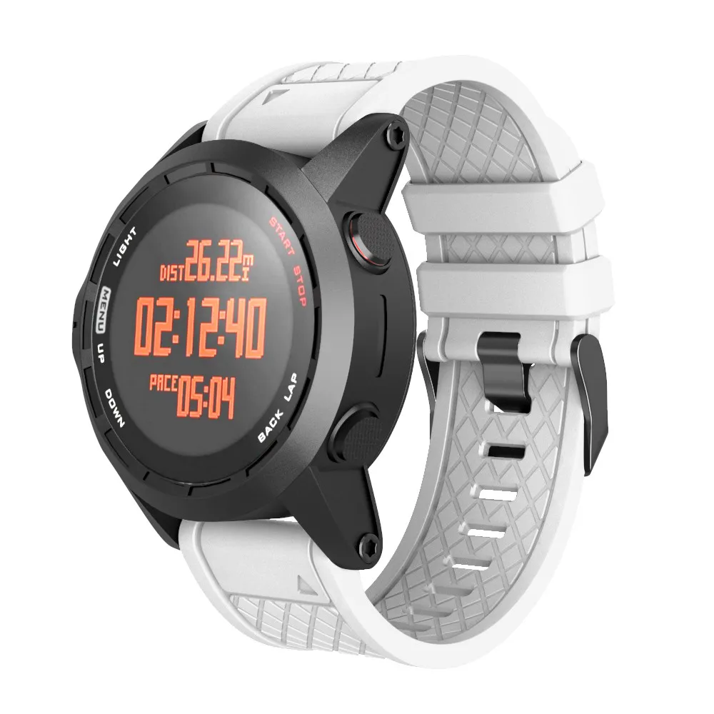 26 мм силиконовый ремешок для Garmin Fenix 2/Fenix 1/Fenix 3/Fenix 3HR ремешок для Garmin Fenix 5X gps Смарт часы