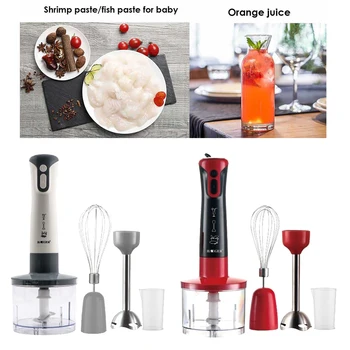 

Hand Stick Blender Mixer Vegetable Chopper Whisk White