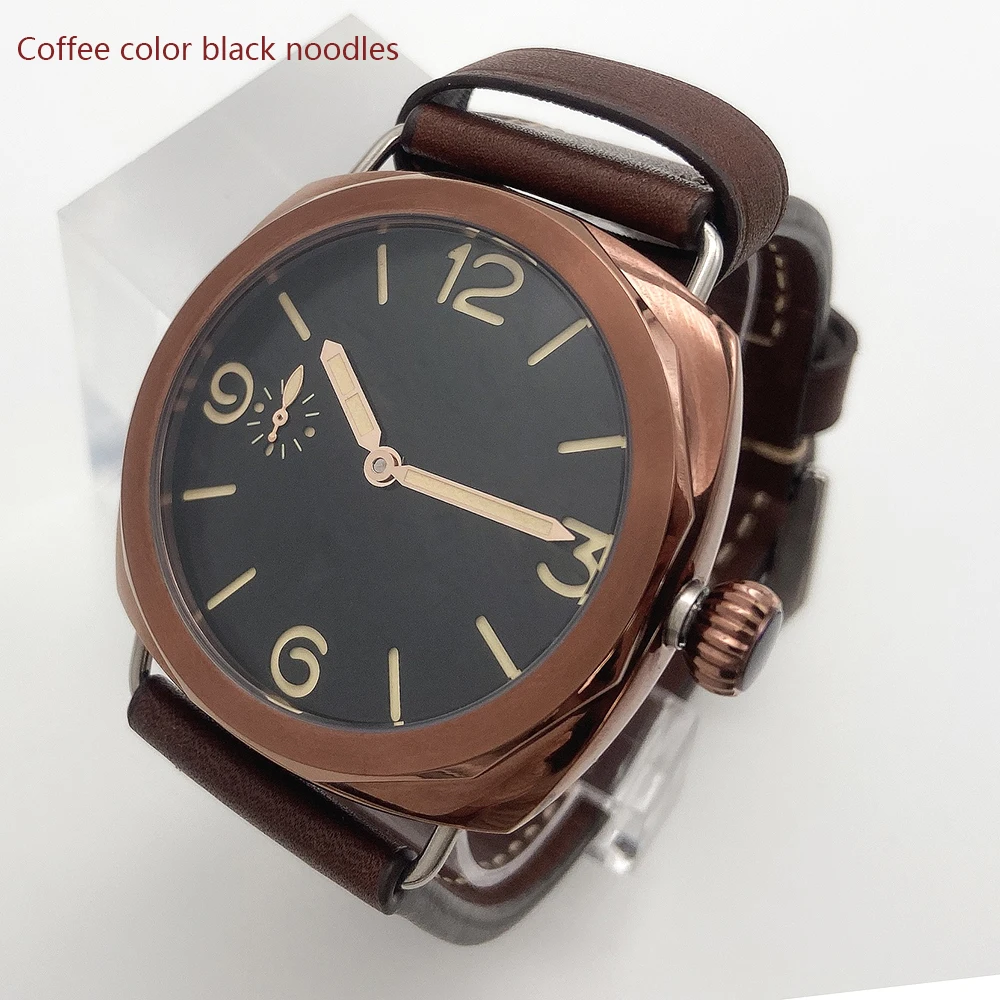 Men's Mechanical Watch 47mm 316 Stainless Steel Polished Case 17 Jewelry Mechanical Manual Movement Luminous Hand 50m Waterproof - 2
